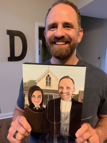 Customer photo review of The American Gothic - Custom Canvas