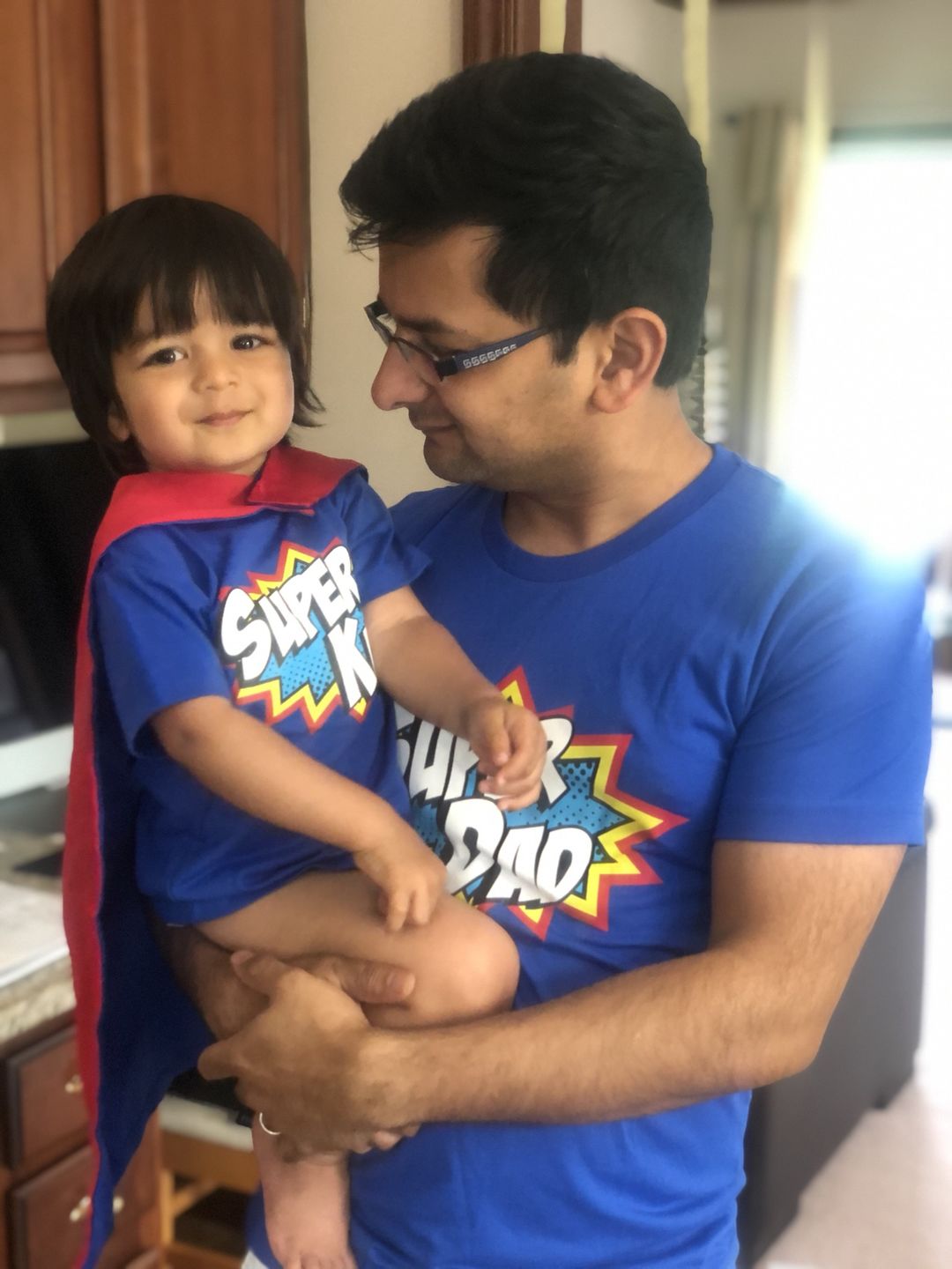 Customer photo review of Super dad slogan t-shirt