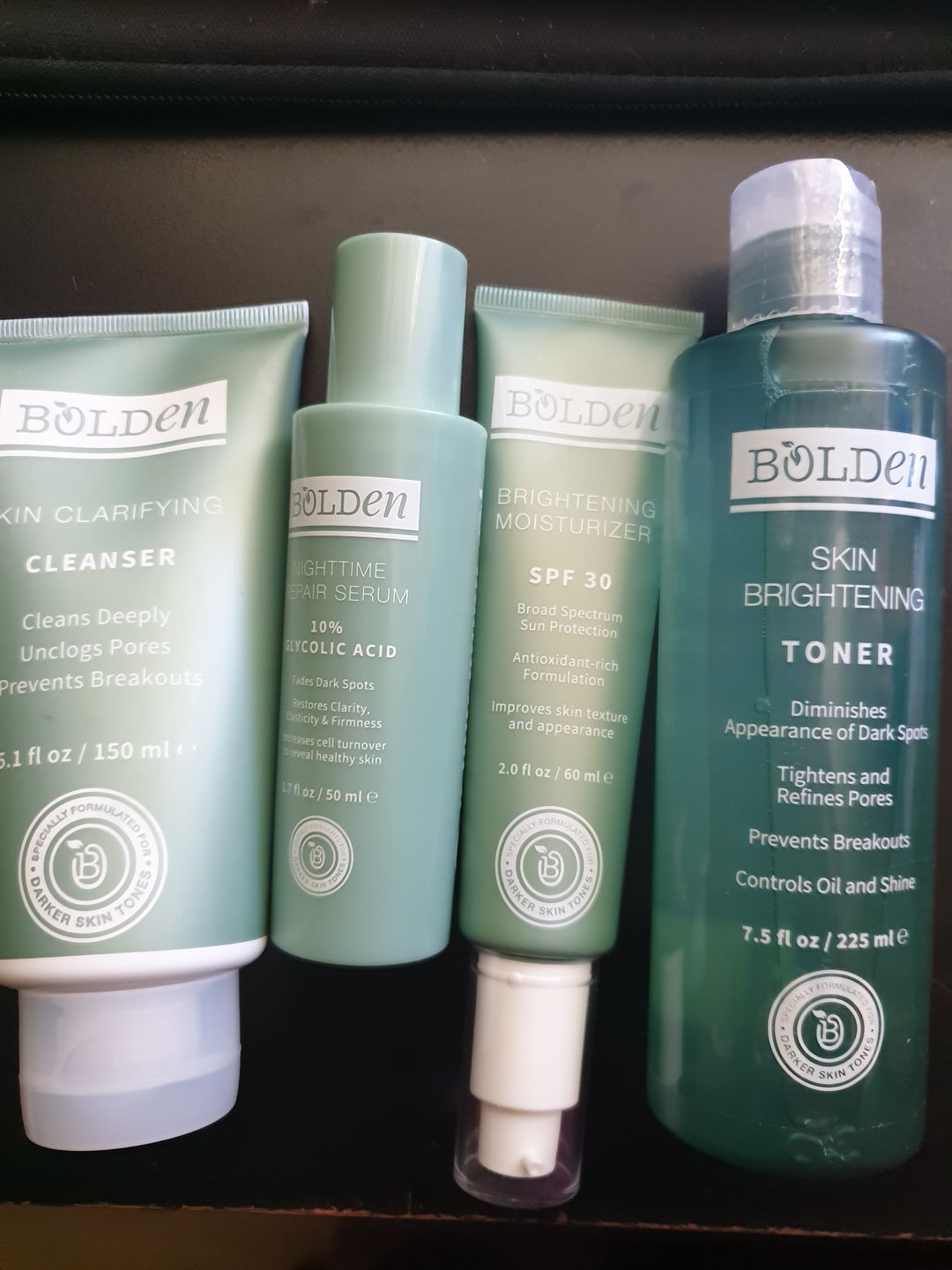 Customer photo review of Bolden Clear Skin Kit