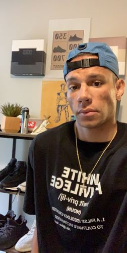 Customer photo review of White Privilege Definition Champion T-Shirt (PREMIUM)