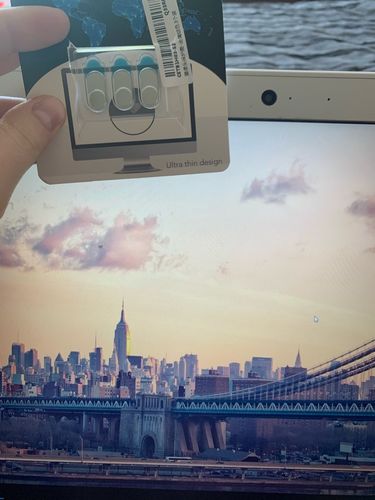 Customer photo review of Anti-Spy Webcam Cover for Notebooks, Laptops, Smartphones Camera Cover Metal Sticker