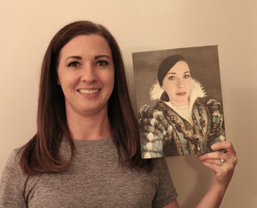Customer photo review of The Sapphire Queen - Custom Canvas