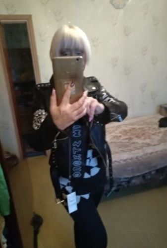Customer photo review of Onyx Leather Jacket