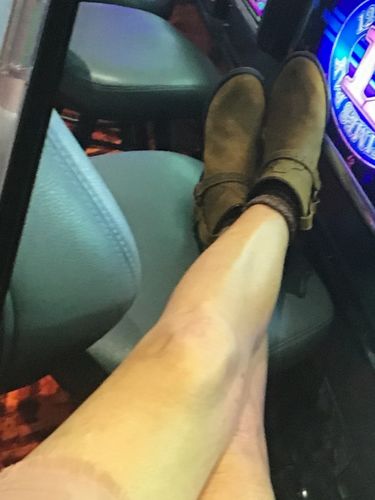Customer photo review of Women's Emersyn Harness Ankle Boots