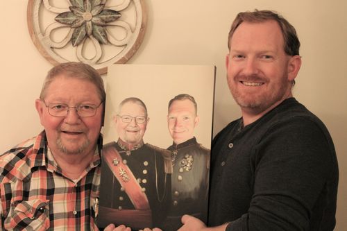 Customer photo review of The War Heroes - Custom Canvas