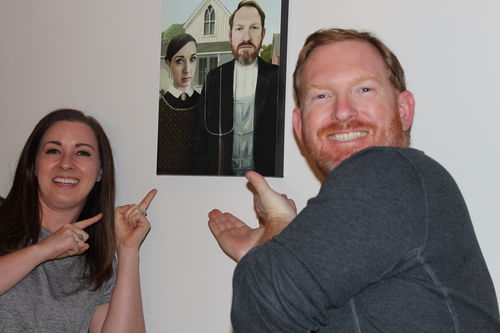 Customer photo review of The American Gothic - Custom Canvas