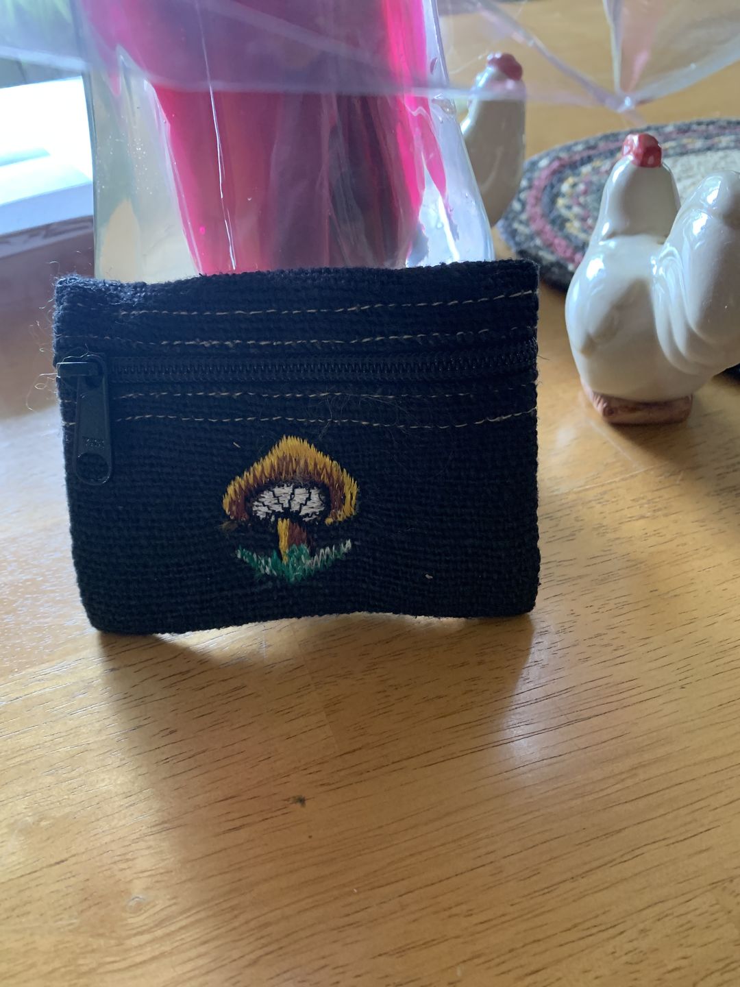 Customer photo review of Hemp Assorted Applique Coin Purse