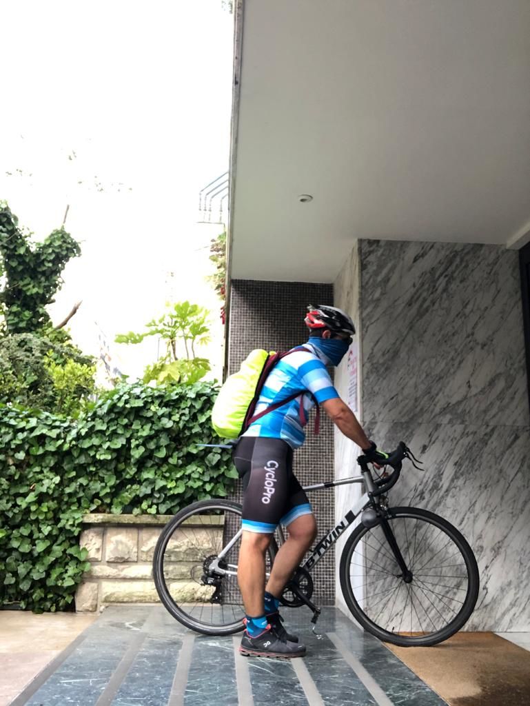 Customer photo review of Cuissard Bleu pour VTT et Cyclisme - Évasion+