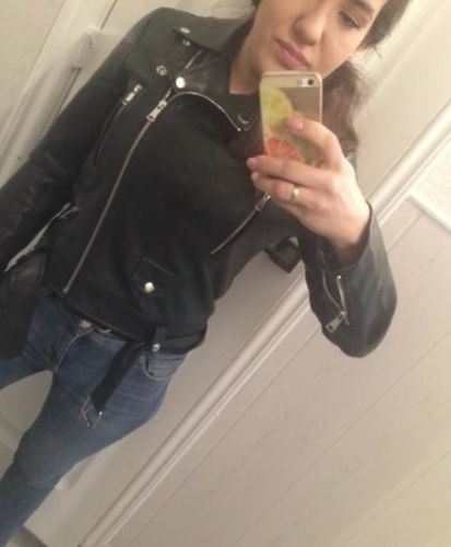 Customer photo review of Luna Leather Jacket