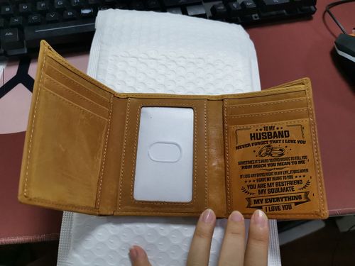 to my husband trifold wallet