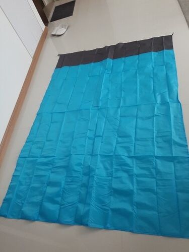 Customer photo review of BeachQuest™ Sandproof Lightweight Beach Blanket