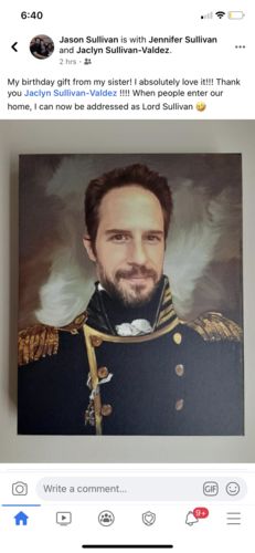 Customer photo review of The Admiral - Custom Canvas