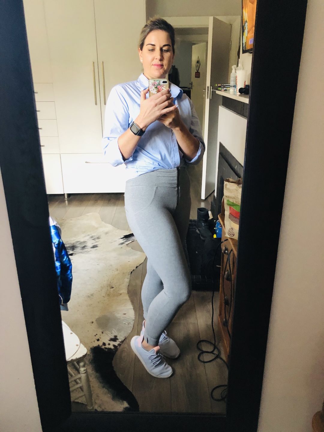 Customer photo review of High waist Butt lifting Jeggings - Black