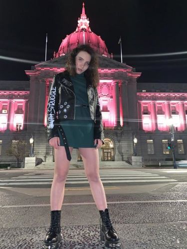 Customer photo review of Onyx Leather Jacket