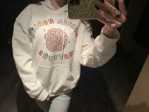 Customer photo review of Mental Health Matters (Brain) -- Hoodie