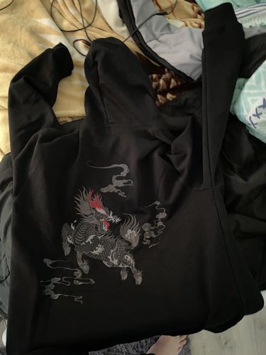 Customer photo review of Kirin Embroidered Sukajan Hoodie