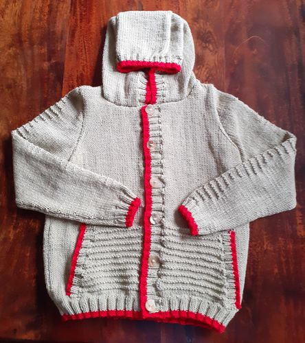 Customer photo review of Child Mystery Knitting Box