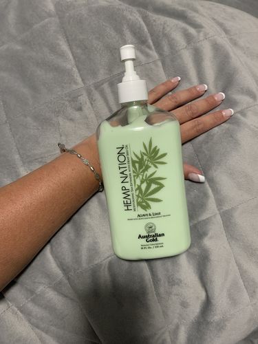 Customer photo review of HN Agave & Lime Lotion