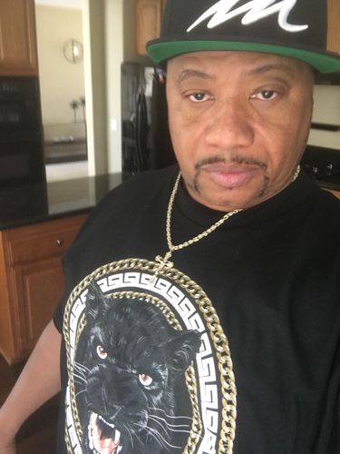 Customer photo review of Break Bread - Red on Black T-Shirt