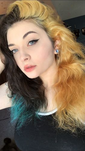 Customer photo review of Polar Light gray Prescription Colored Contact Lenses