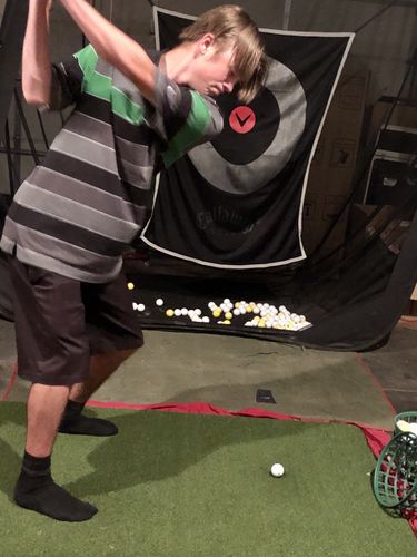 Customer photo review of TeeStrike Pro Golf Mat 3'x5'