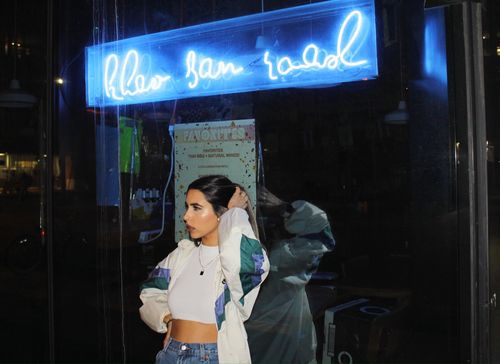 Customer photo review of Vintage Nike Windbreaker - Women's Medium