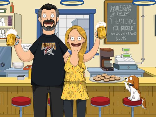 Customer photo review of Personalized Bob’s 🍔  Custom Portrait