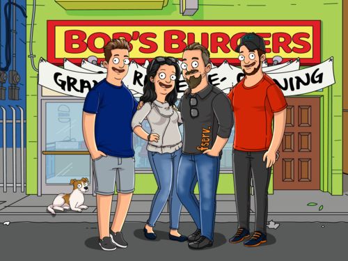 Customer photo review of Personalized Bob’s 🍔  Custom Portrait