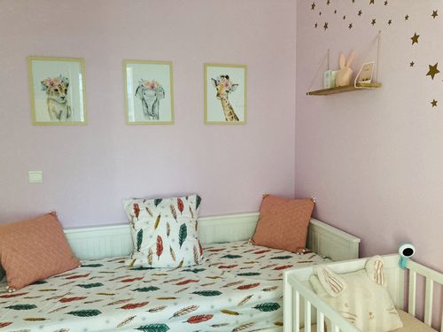 Customer photo review of Flower Crown Animals Canvas Prints