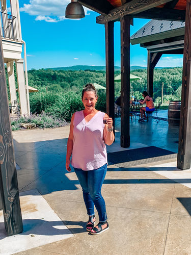 Customer photo review of Zip-a-Dee-Doo-Dah Skinny Jeans