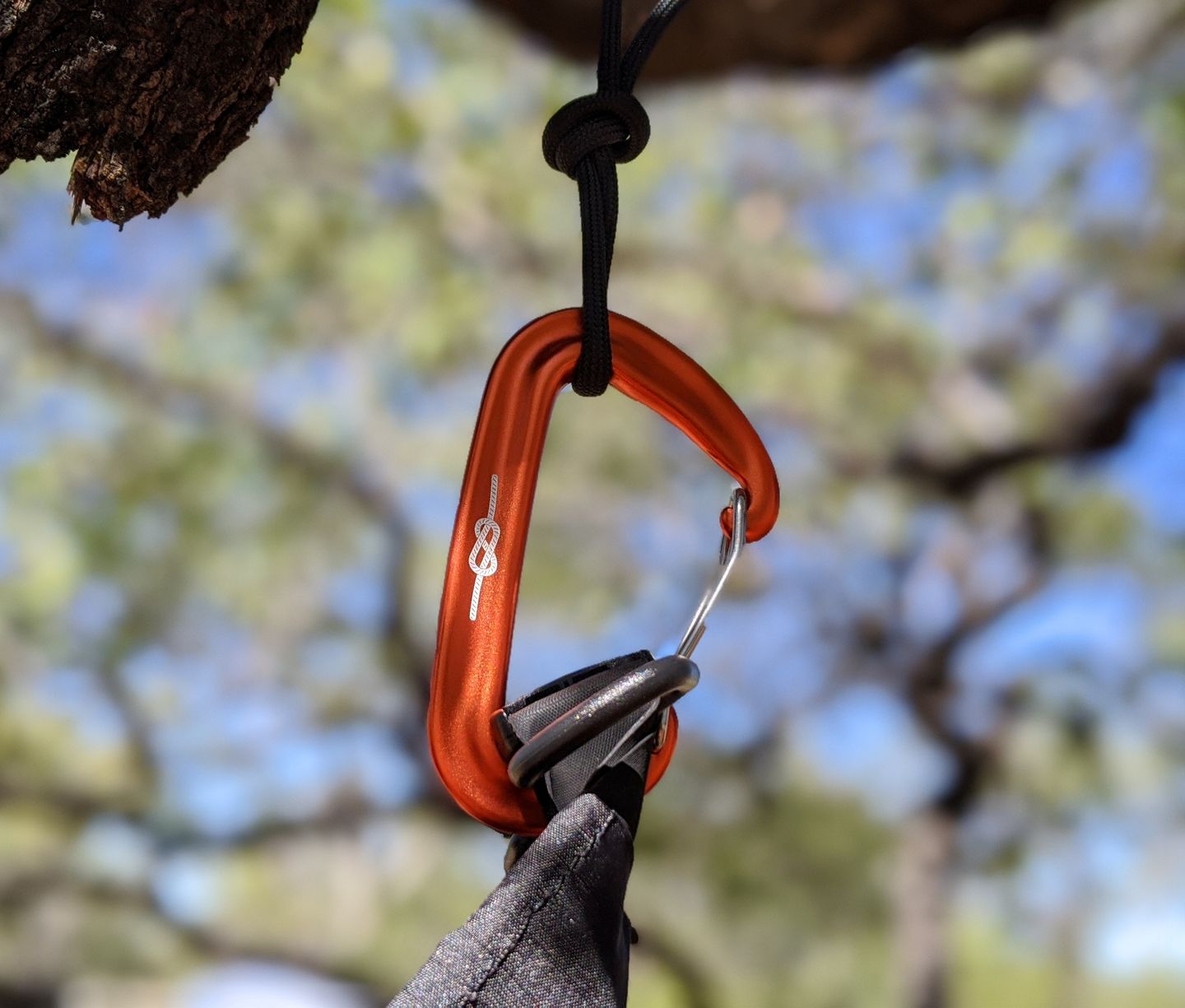 Customer photo review of Ultralight Aluminium Carabiner (12kn)
