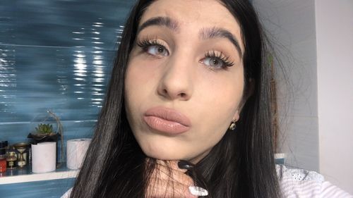 Customer photo review of Polar Light gray Prescription Colored Contact Lenses