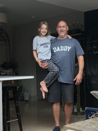 Customer photo review of Daddy & Daddy's Girl College Matching T-Shirts (MRK X)