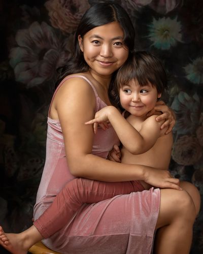 Customer photo review of Kate Retro Floral Smoke Mist Backdrop for Photography Designed By Avion Photography