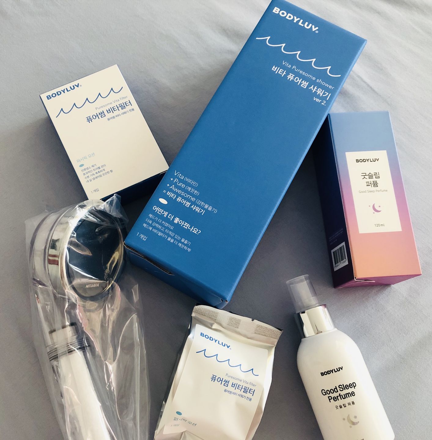 Customer photo review of Bodyluv Vita Puresome Shower Head (compatible with vita pure filter)