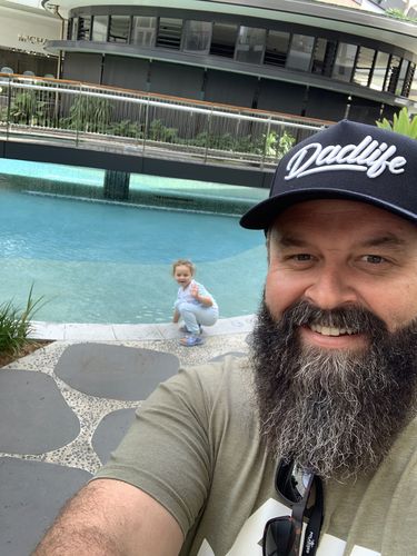 Customer photo review of DadLife A-Frame Snapback - Black