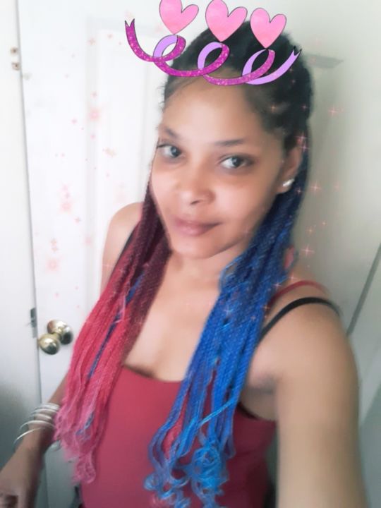 Customer photo review of Innocence Hair Spetra Synthetic Braid - EZ BRAID RAINBOW 30"