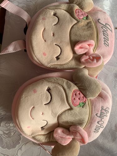 Customer photo review of Personalized Leyadoll Backpack (Strawberry) - 2 Skin Tones