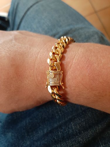 Customer photo review of CLEAN CUBAN. - 12MM OR 18K