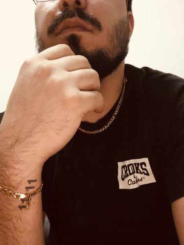 Customer photo review of Figaro Bracelet (Gold) 5mm
