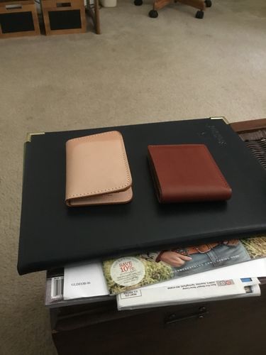Customer photo review of Blemished | No.55 | 'Chestnut' Men's Leather Bill Fold Wallet