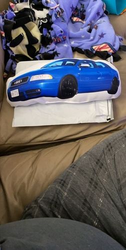 Customer photo review of Create A Custom Car Pillow
