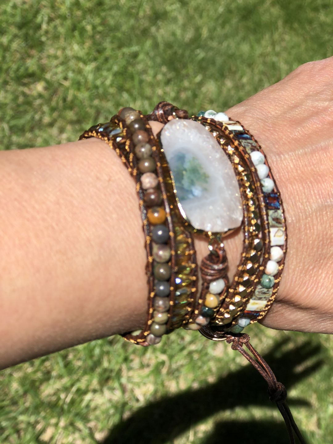 Customer photo review of Intense Amethyst Healing Bracelet