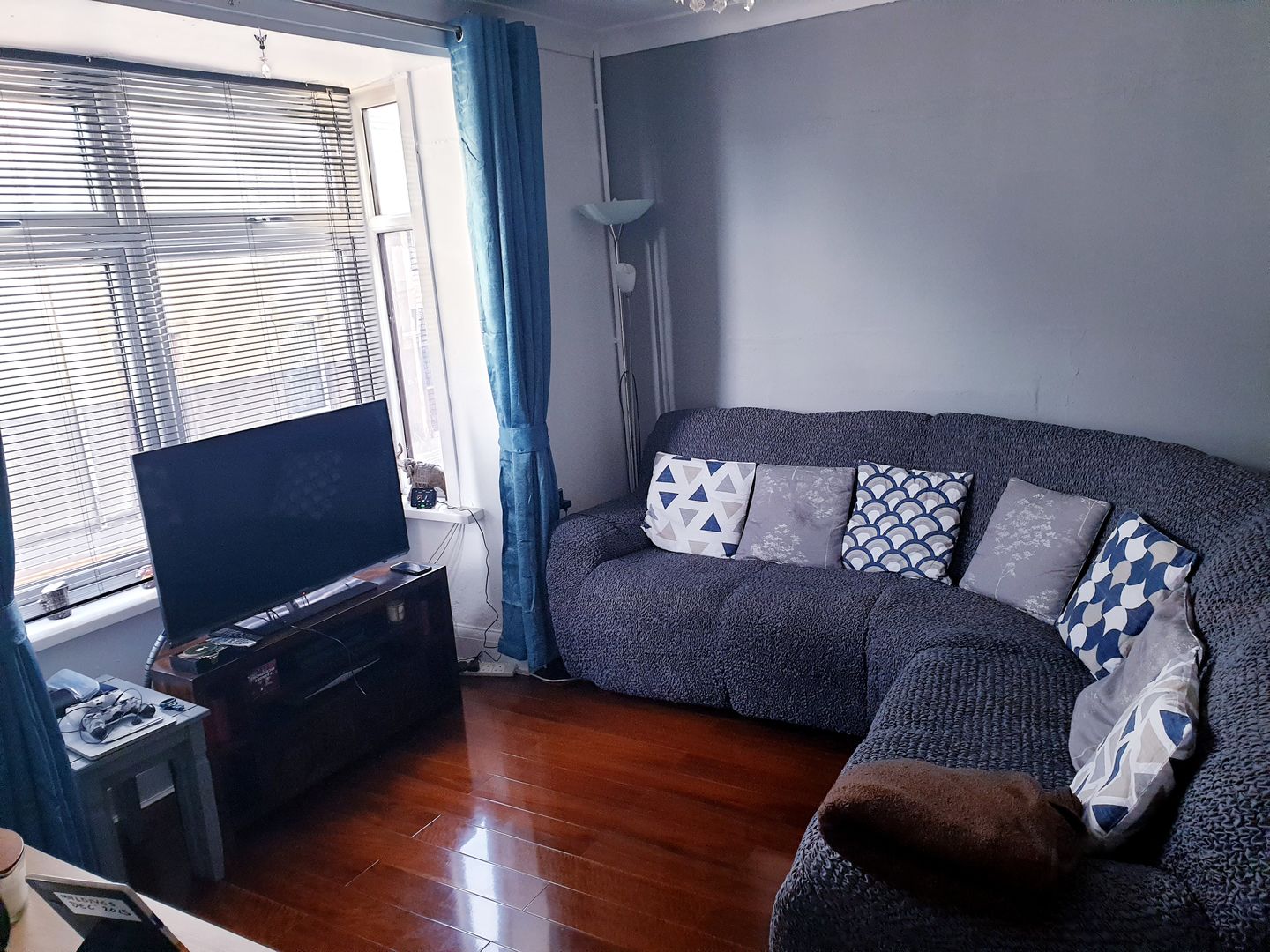 Customer photo review of Corner Sofa Cover - Charcoal  Microfibra