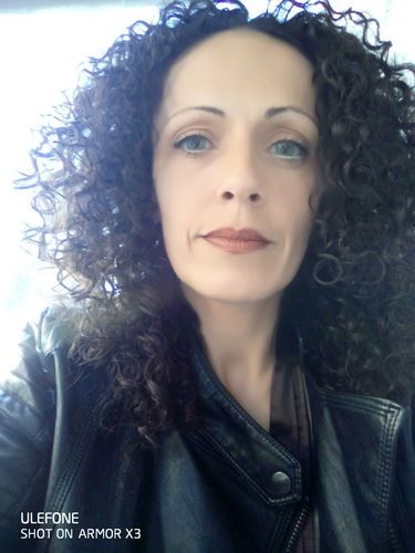 Customer photo review of Cherry Sky Blue Coloured Contact Lenses