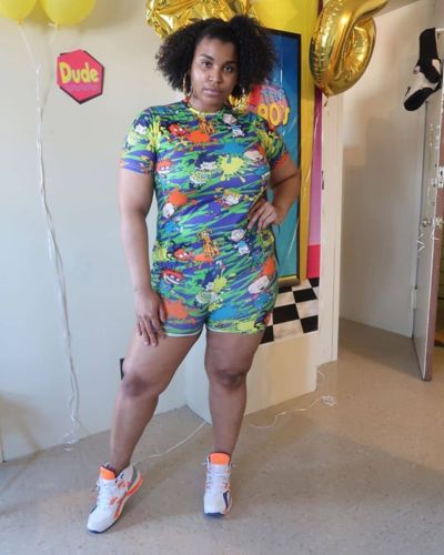 Customer photo review of Fashion Casual Cartoon Printed Set