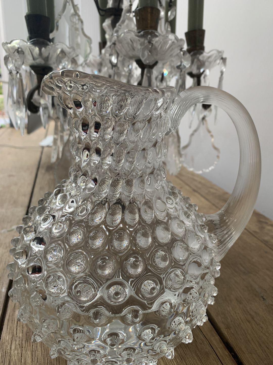 Customer photo review of Crystal Hobnail Jug