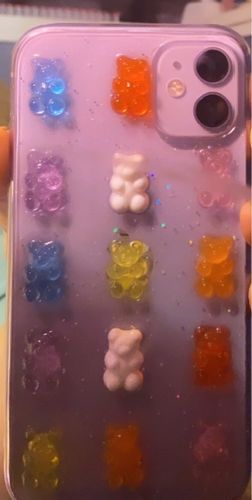 Customer photo review of Cute 3D Candy Colors Bear IPhone Case