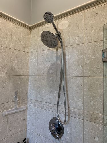 Customer photo review of 1-Spray Dual Shower Head Set