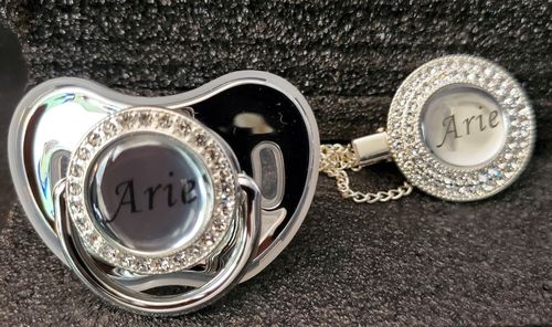 Customer photo review of Custom options for Luxury Pacifier™